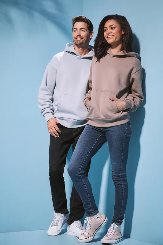 NLA Uniszex vastag kapucnis pulóver