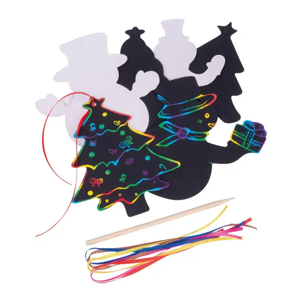 Karcolható papír dísz szett akasztóval