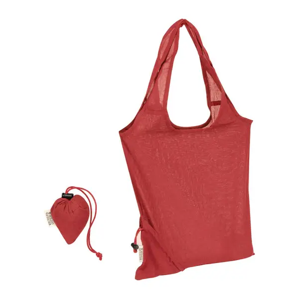 Összehajtható öko vászontáska, 118 g/m²