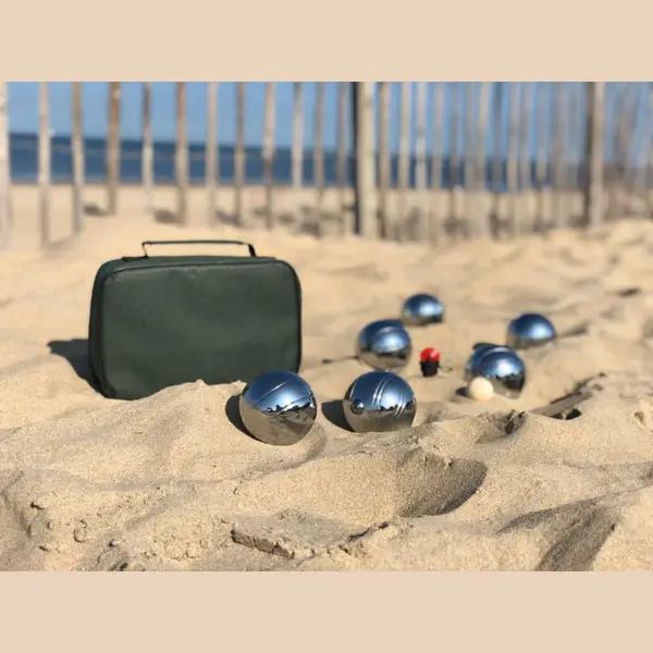 Zöld Petanque 6 acélgolyóval 8