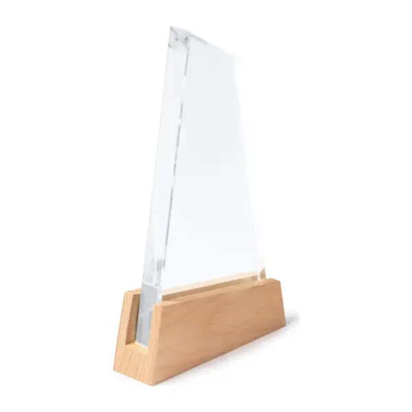 Üveg trófea bambusz talppal