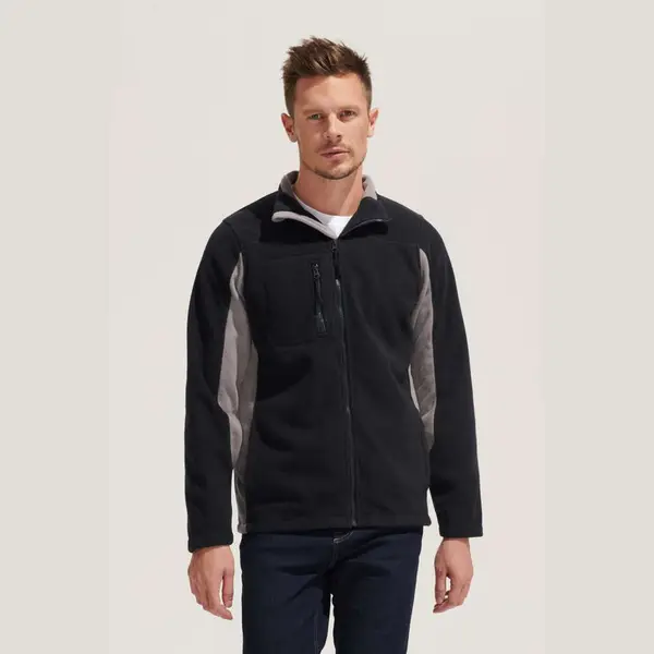 Nordic Men’S Bicolor Zipped Fleece Jacket