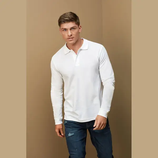 Classic Uniszex Hosszú Ujjú Galléros Felső