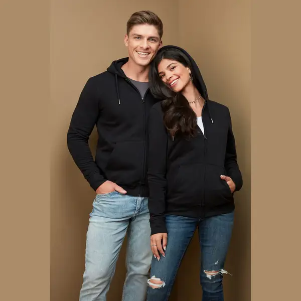 Klasszikus cipzáras kapucnis pulóver