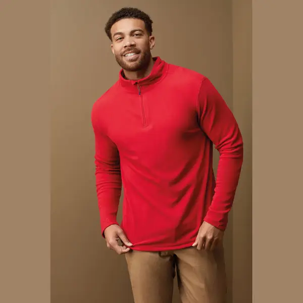 Classic Uniszex Félcipzáras Polár Pulóver