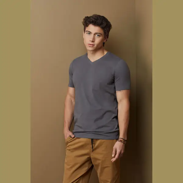 Stretch-T V-nyakú Uniszex Póló