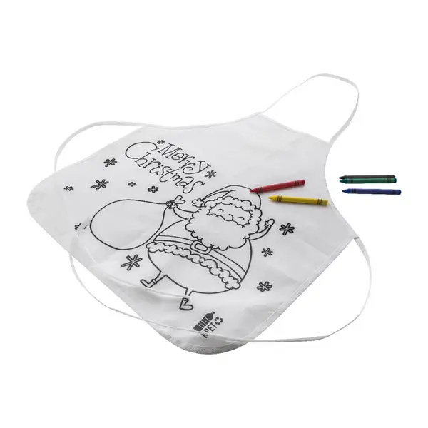 Színezhető karácsonyi kötény gyerekeknek