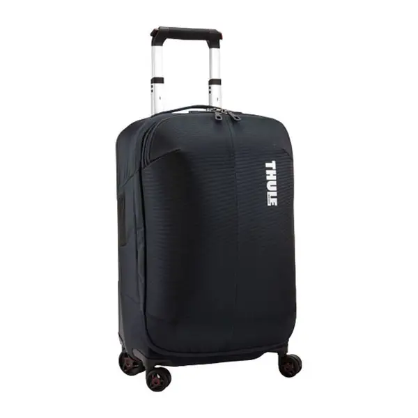 Handed suitcase on Thle's wheels, Solid Black