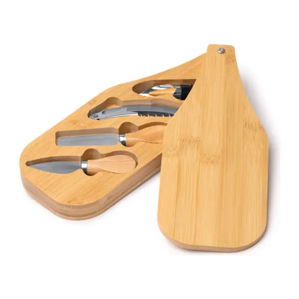 Bambusz bor és sajt készlet