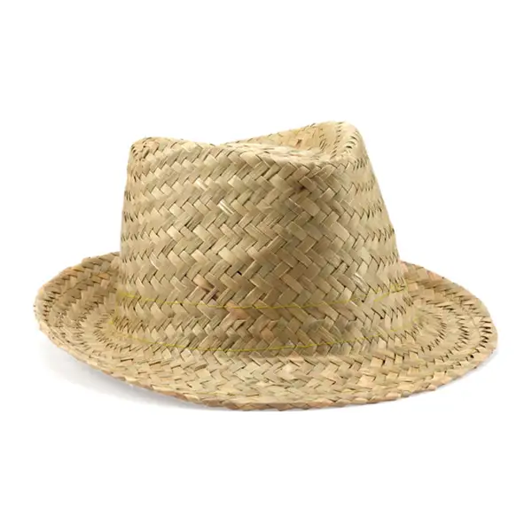 Természetes szalmakalap szalaggal
