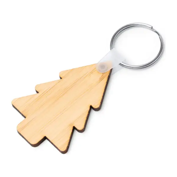 Bambusz karácsonyfa kulcstartó