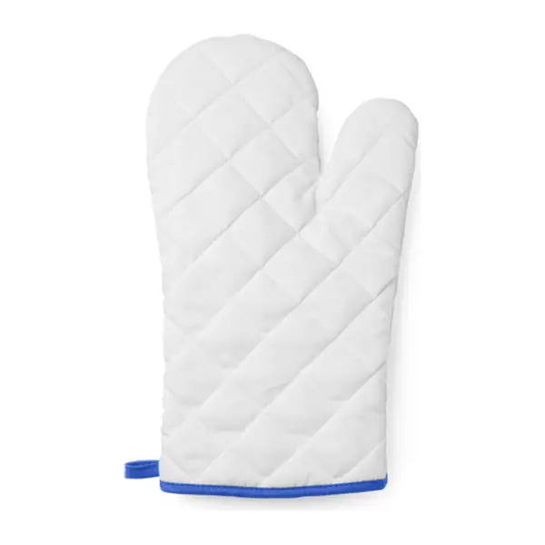 Fehér konyhai kesztyű színes szegéllyel