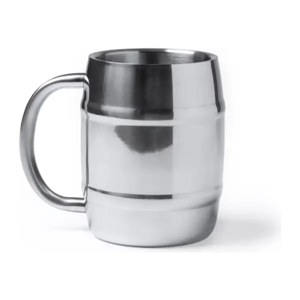 Duplafalú acél söröskorsó