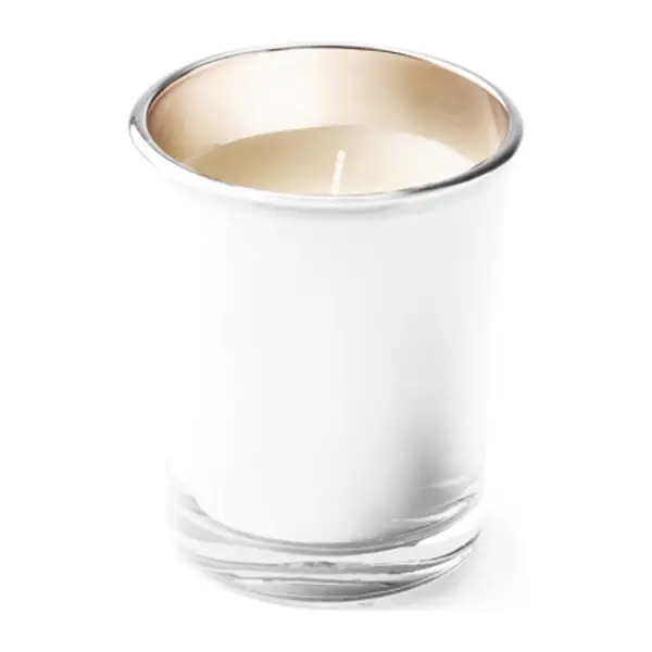 Illatgyertya színes üvegben