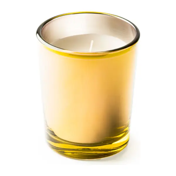 Illatgyertya színes üvegben