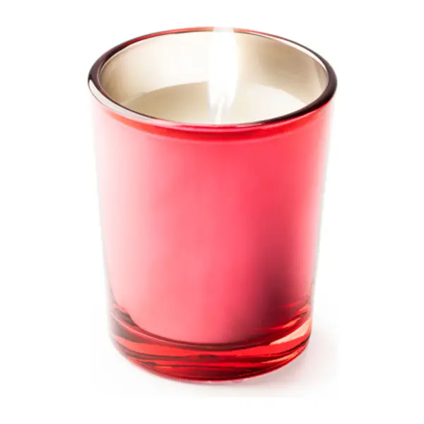 Illatgyertya színes üvegben