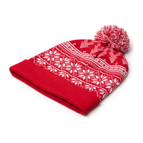 Karácsonyi mintás sapka