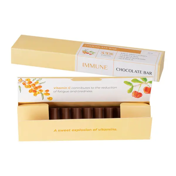 Tejcsokoládé mézzel, homoktövissel és acerolával 4