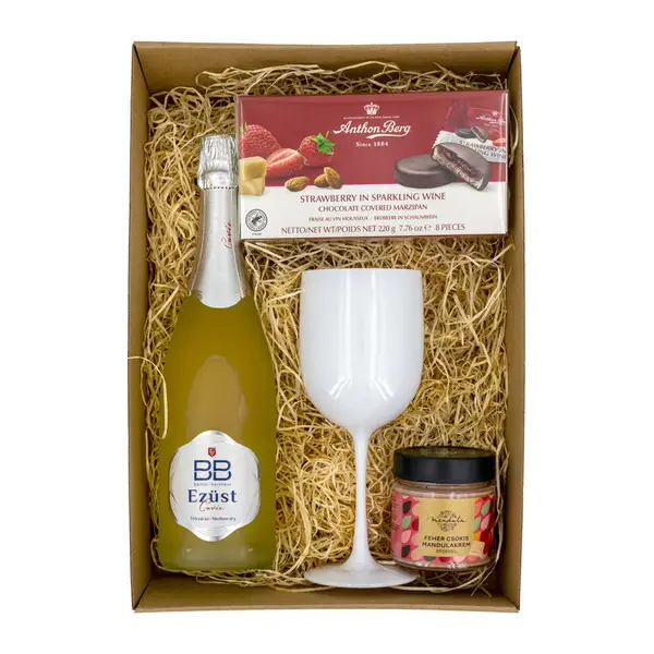 Pezsgő ölelés ajándékcsomag