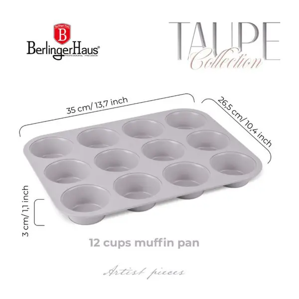Berlinger Haus 12 csészés muffin sütőforma
