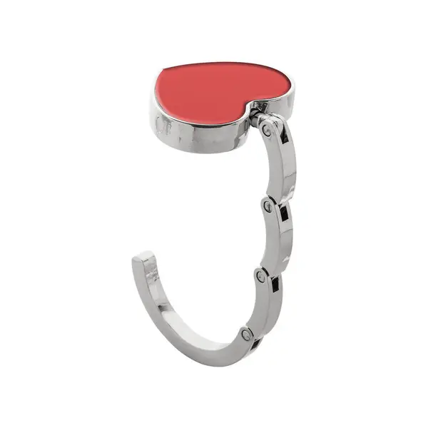 szív alakú fém táskafogas