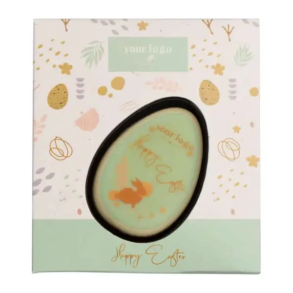 Logoval nyomtatott csokoládé tojás 20g