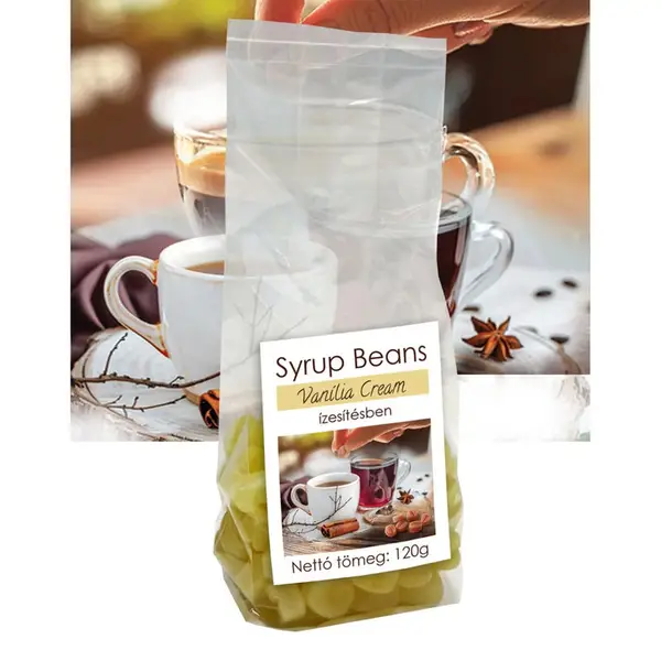 Tea vagy kávéízesítő vanília- krém ízben 120g