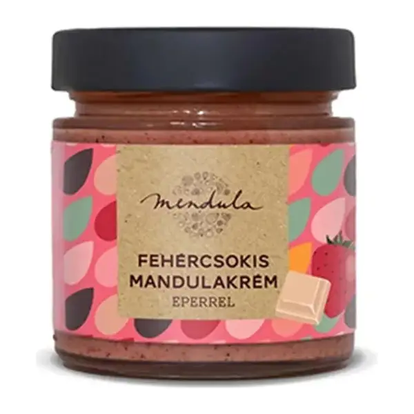 Fehércsokis mandulakrém eperrel 180g