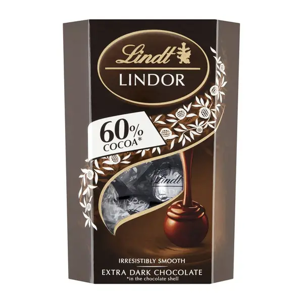 Lindt Lindor 60% Cacao étcsokoládé golyók